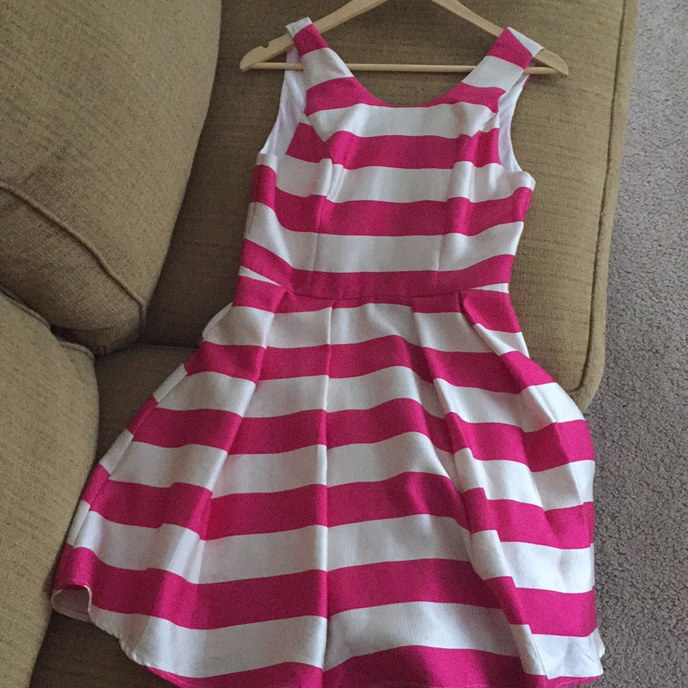 Pink & Ivory Striped Dress